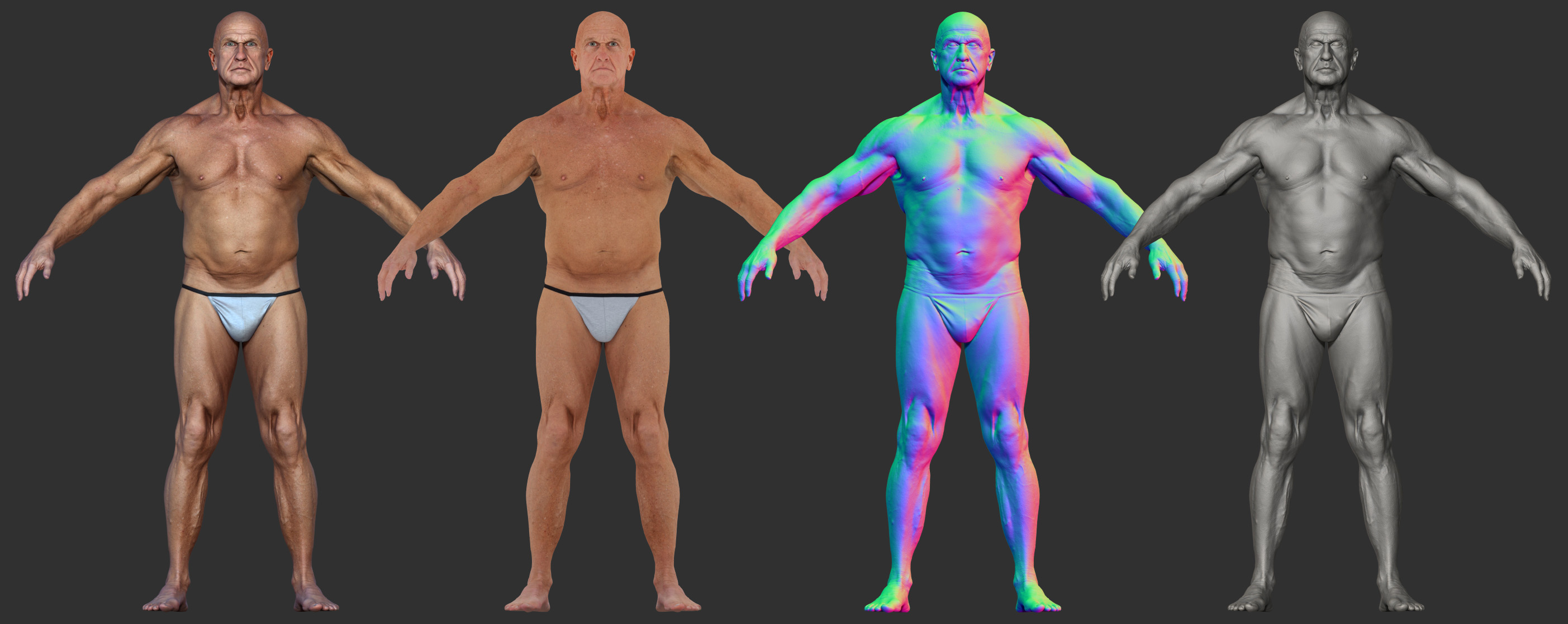 Muscular Male ZBrush Shaders